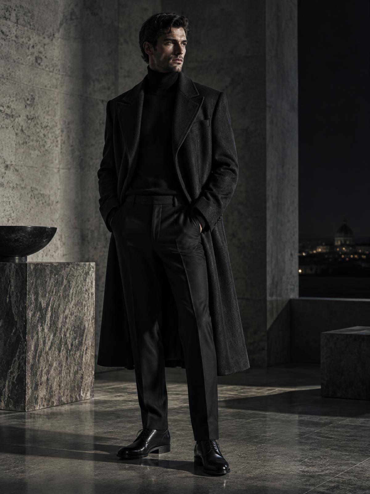 Cicceri charcoal tailoring in a stone atelier